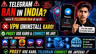 Telegram connecting problem solve | VPN delete kar do aur proxy use karo