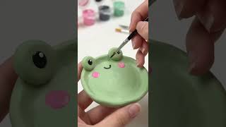 DIY Cute Frog Clay Trinket Dish Tutorial