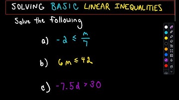 Solving 3 Basic Linear Inequalities