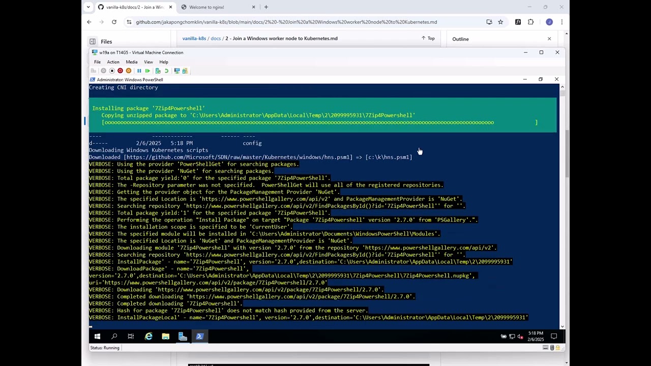 Join a Windows worker node to a Kubernetes cluster