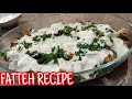 Fatteh salata  potato and eggplant salad  arabic dish  maria kusinera