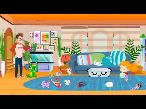 Let's Clean Up the Toys! | Groovy the Martian
