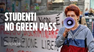 Studenti contro il green pass: 