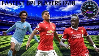 Top 10 fastest BPL players 17\/18 BPL official speed records