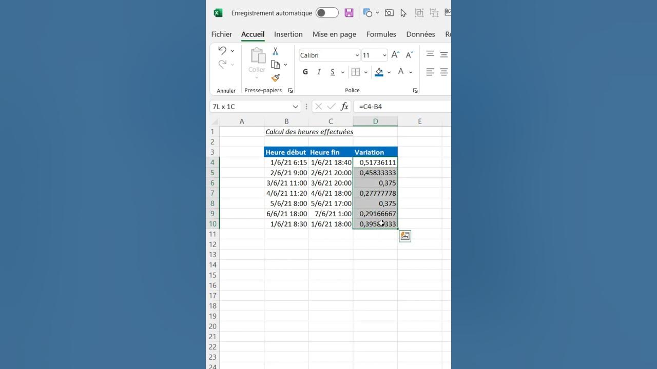 calculer le nombre d