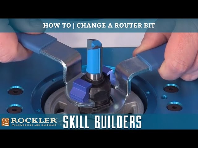 How to Change a Router Bit  | Rockler Skill Builders class=