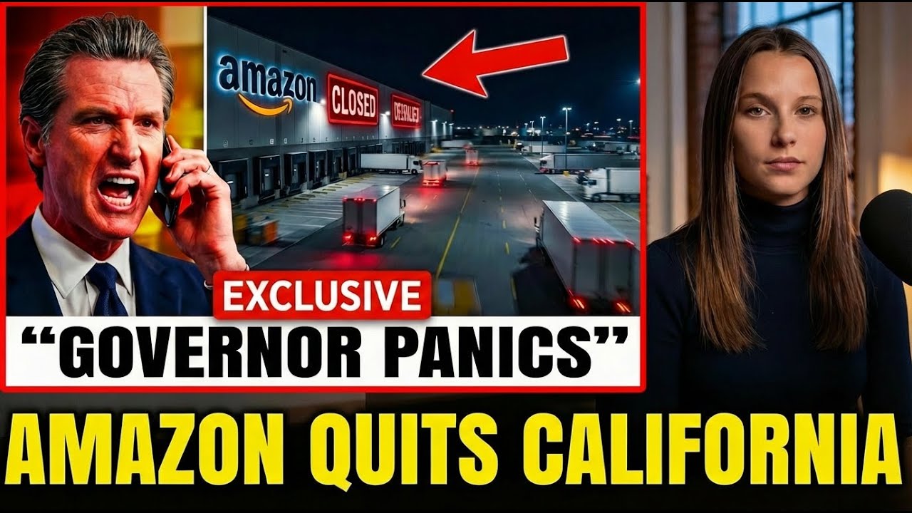 CALIFORNIA GOVERNOR PANICS! Amazon Shuts Warehouses In Major Cities