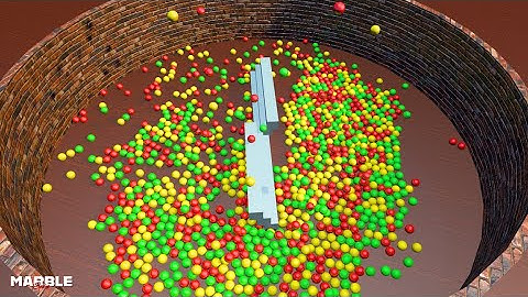 Color Balls Mixing Animation - ASMR Marble Balls Animation V32