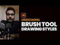 How to use Brush Tool in Adobe Illustrator -  [ Full Course for Beginners - Urdu / Hindi]