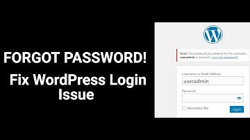 Fix WordPress Password Forgot Issue | Resolution for login problems