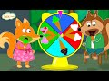 Fox Family Сartoon Movie for kids - Ice Cream on the Wheel of fortune - adventures vs the foxes #587