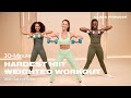 30-Minute Hardest HIIT Workout With Weights