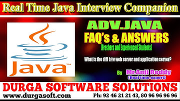 Java Interview Companion||What is the diff b/w web server and application server?