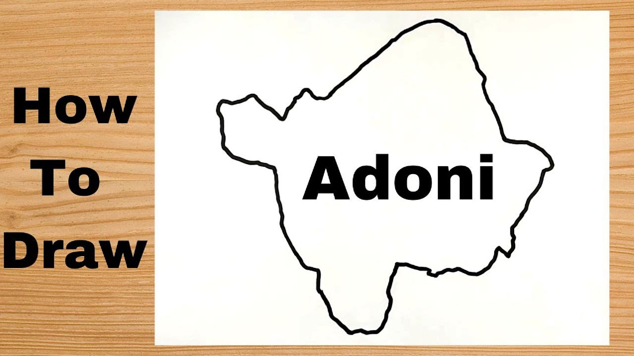 Adoni Map Drawing Adoni City Map - India - YouTube