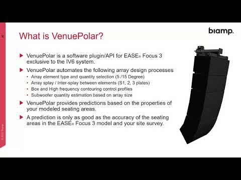 Webinar: VenuePolar™ plugin for EASE® Focus 3