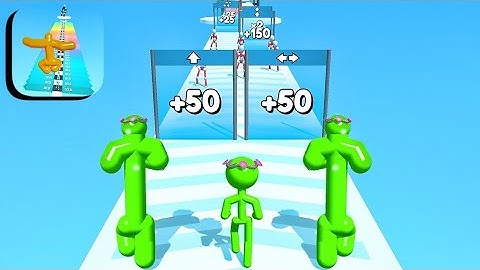 Satisfying Mobile Games Tall Man Run - All Levels Gameplay Android,ios (Levels 1-3)