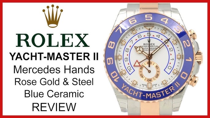 Rolex Yacht-Master II 44 Men's Watch, Steel and 18kt Rose Gold, 116681-0002