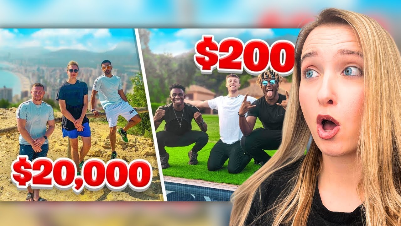 REACTING TO SIDEMEN $20,000 VS $200 HOLIDAY (EUROPE EDITION)