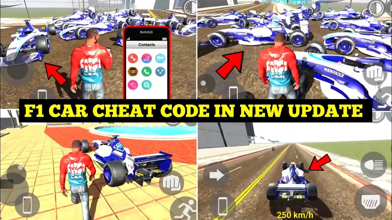 F1 car cheat code 🔥🔥🔥 || Indian bike driving 3d update || ibd3d game ||