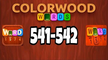 COLORWOOD Words Cryptogram level 541 542