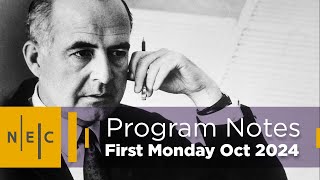 First Monday October 2024 | Program Notes | Bach, Barber, Fauré