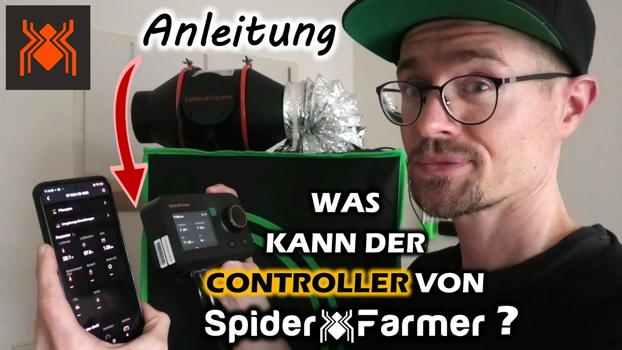 Den Spider Farmer GGS Controller einstellen | Mit und ohne App | Abluft | Anleitung Deutsch