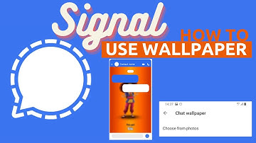 how to use your picture as wallpaper on Signal private messaging app