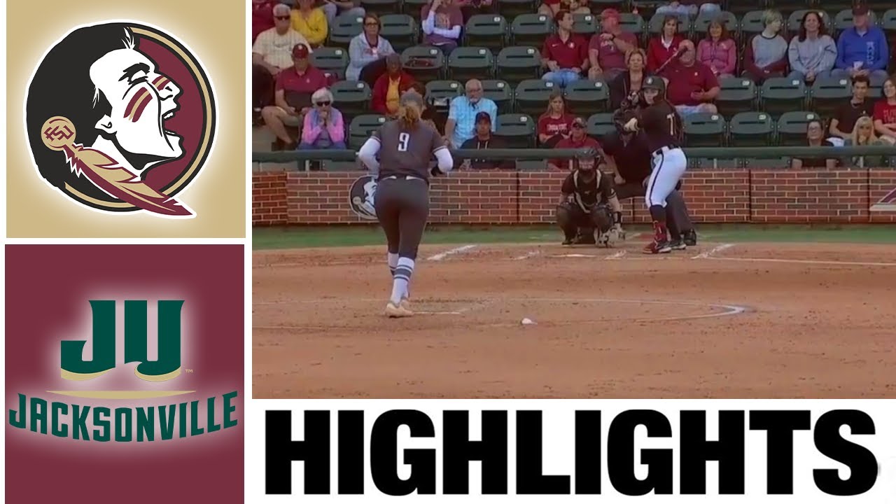 4 Florida State vs Jacksonville Highlights NCAA Softball Highlights