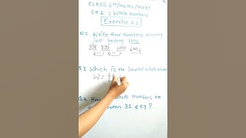 Q.2 - Q.4 / Ex. 2.1 / CH -2 : Whole Numbers / class 6th /maths / ncert