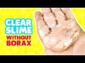 DIY Clear Slime Liquid Glass Without Borax Recipe Monsterkids