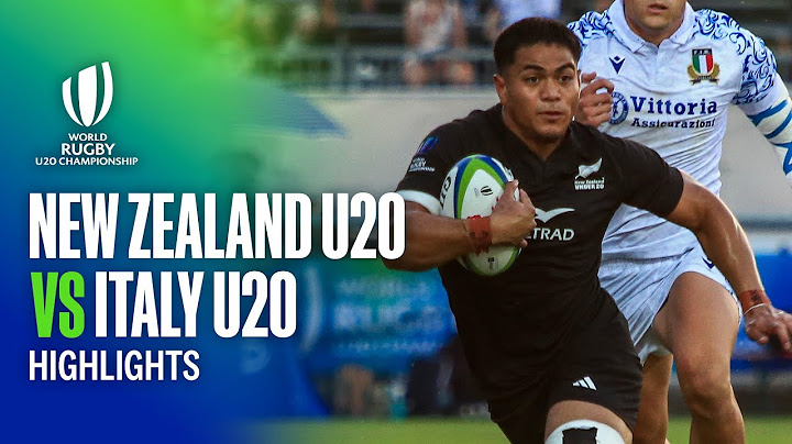 HIGHLIGHTS | New Zealand U20 v Italy U20 | World Rugby Under 20 Championship, 2025