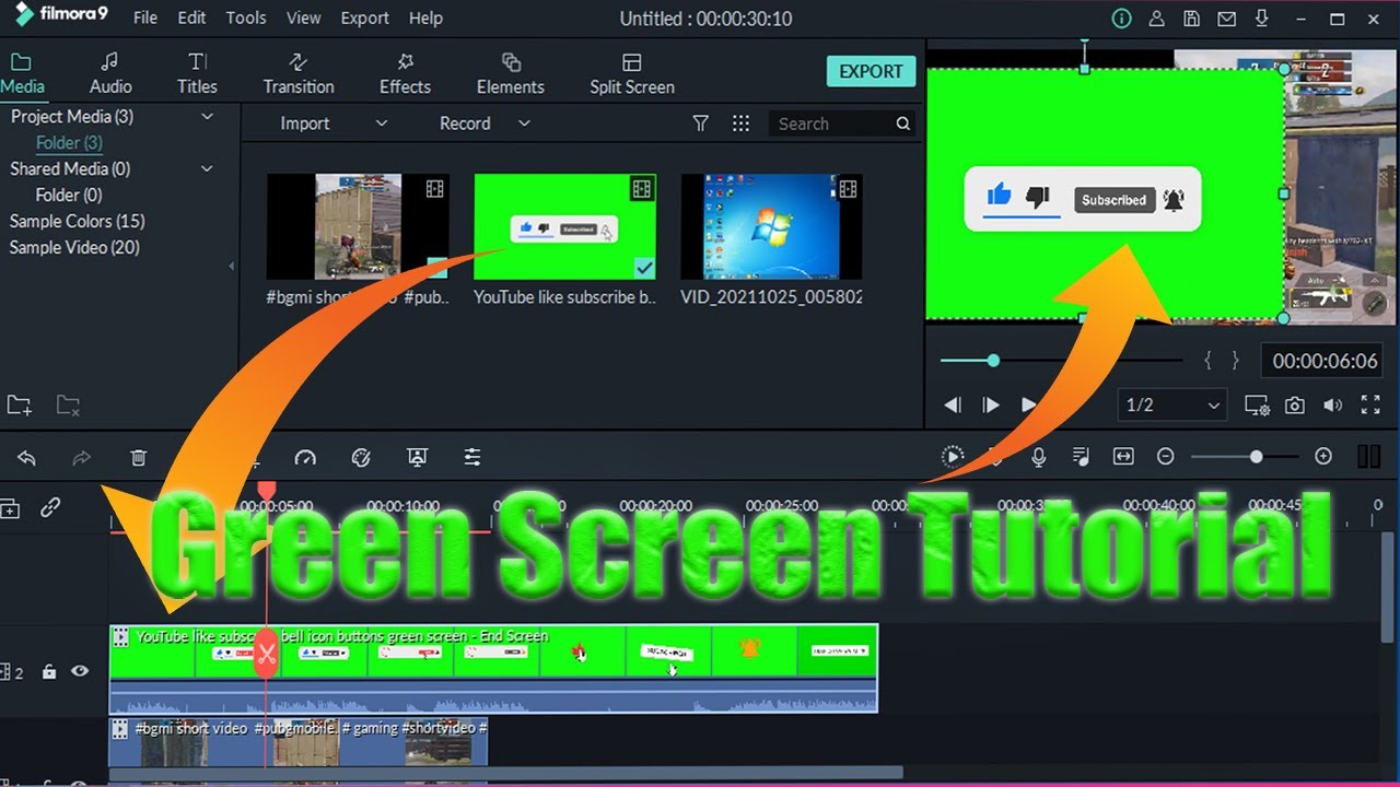Green Screen Tutorial and Adding Subscribe Button On Your Video ...