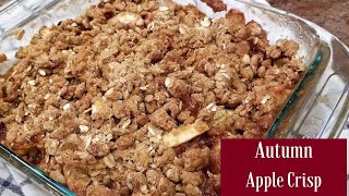 Make this amazing autumn'y apple crisp. a recipe i've kept in my file
box since 1966. used combination of three different apples. it's
delicious, co...