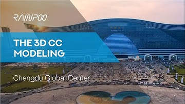 The 3D CC Modeling | Chengdu Global Center by RAINPOO Survey Mapping Camera mounting on Drone /UAV