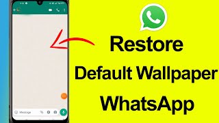 How to Restore WhatsApp chat wallpaper to Default? (Adnroid) screenshot 3