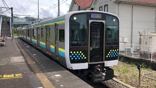 E131系0番台マリR02編成岩井発車