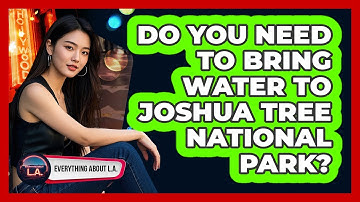 Do You Need To Bring Water To Joshua Tree National Park? - Everything About LA