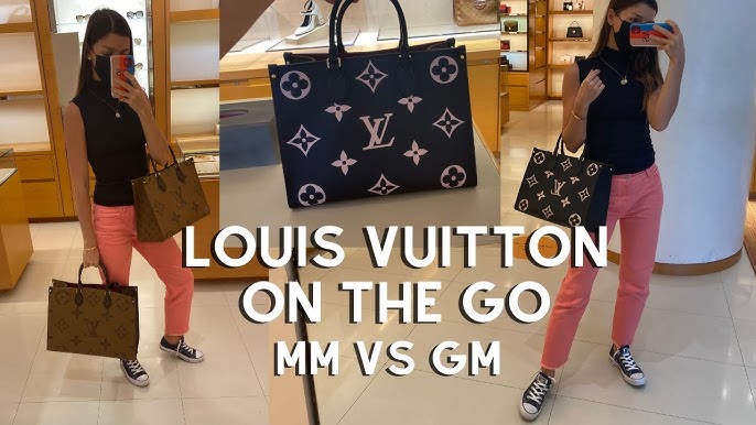 Louis Vuitton OnTheGo tote MM Vs GM Bag Size Comparison