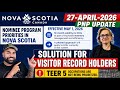 Nova Scotia PNP Update – April 27, 2026 🇨🇦 | EOI Rules, Priority Jobs &amp; TEER 5 Ban Explained #nspnp
