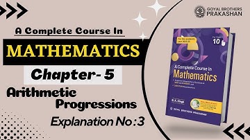 A Complete Course in Mathematics For Class 10 by B.K. Singh Chapter 5 #lecture #video