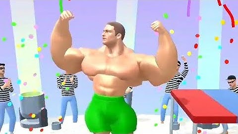 Muscle Rush - All Levels Gameplay Android,ios games (Levels 1-7 ) gym workout