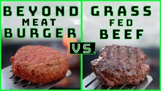 VEGAN BURGER VS GRASS FED BEEF | GRILLED TASTE TEST by Jon Collins 4,373 views 4 years ago 8 minutes, 31 seconds