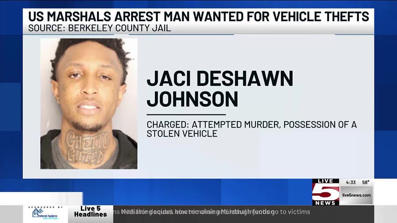 VIDEO: U.S. Marshals arrest man wanted in thefts from Charleston car ...
