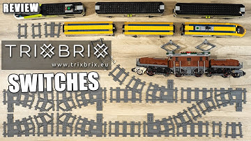 TrixBrix | Switches and Crossover Tracks | Custom Made 100% Compatible with LEGO Train | TrixBrix.eu