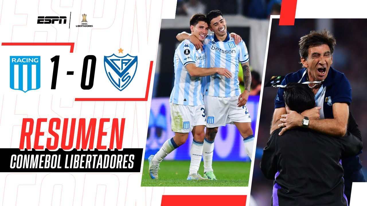 Racing, histórico: eliminó a Vélez en Avellaneda y se metió en semifinales de la Libertadores.