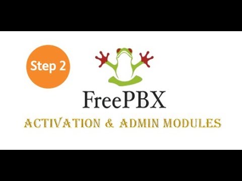 tutorial 2 activation FREEPBX and Update Admin module