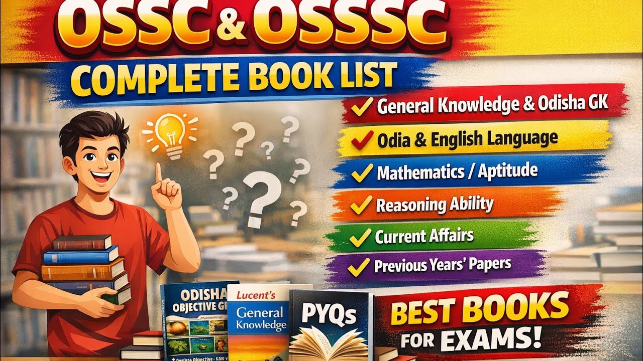 Best Books for OSSC & OSSSC Preparation | Complete Guide  @Skumar98124 #ossc #osssc #odishajob 