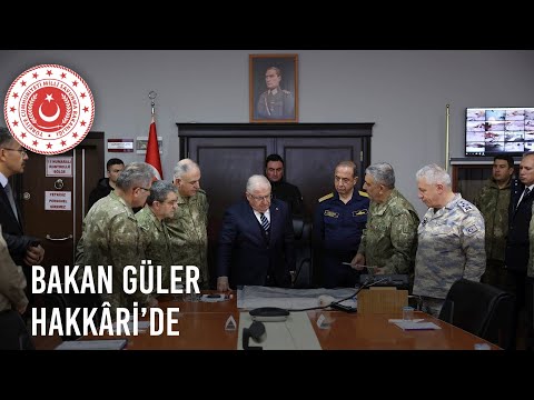 Millî Savunma Bakanı Yaşar Güler, Hakkâri’deki 3’üncü Piyade Tümen Komutanlığında!