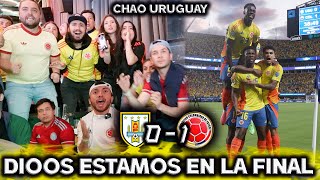 TOTAL MADNESS WE ELIMINATED THEM WITH 10 REACTION COLOMBIA vs URUGUAY 1-0 SEMIFINAL Copa América ...
