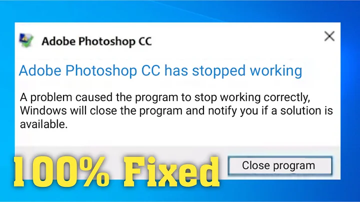 How To Fix Adobe Photoshop CC Has Stopped Working Windows 10/8/7 || Photoshop CC Not Open Problem
